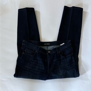 Lee Mid Rise Dark Denim Jeans Size 16 Short EUC